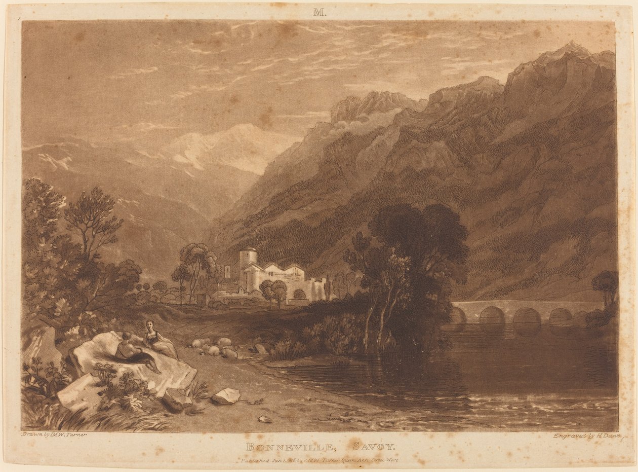 Bonneville, pubblicato 1816 da Joseph Mallord William Turner