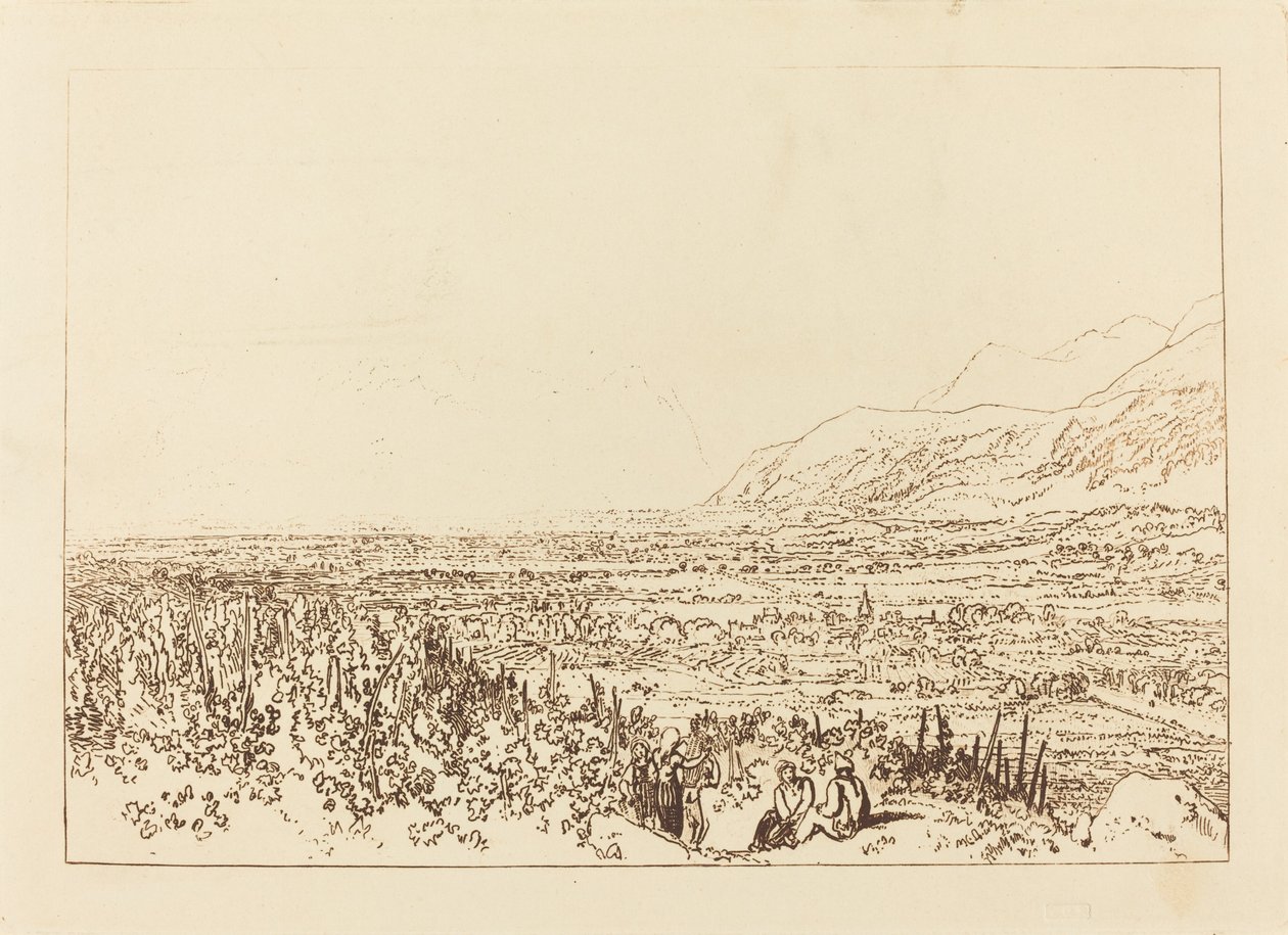 Catena delle Alpi da Grenoble a Chamberi da Joseph Mallord William Turner
