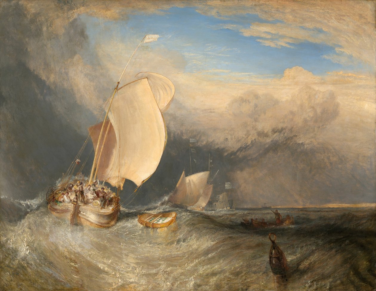 Barche da pesca con venditori ambulanti che contrattano per il pesce da Joseph Mallord William Turner
