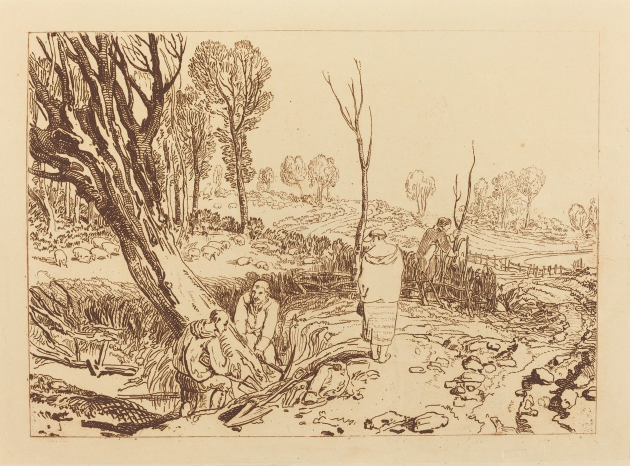 Siepi e fossati, pubblicato 1812 da Joseph Mallord William Turner