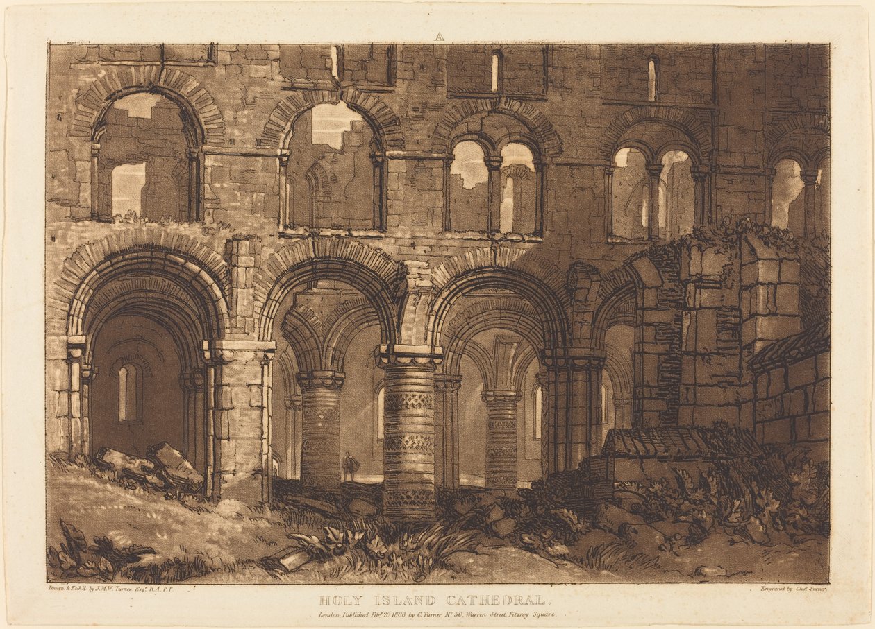 Cattedrale di Holy Island da Joseph Mallord William Turner