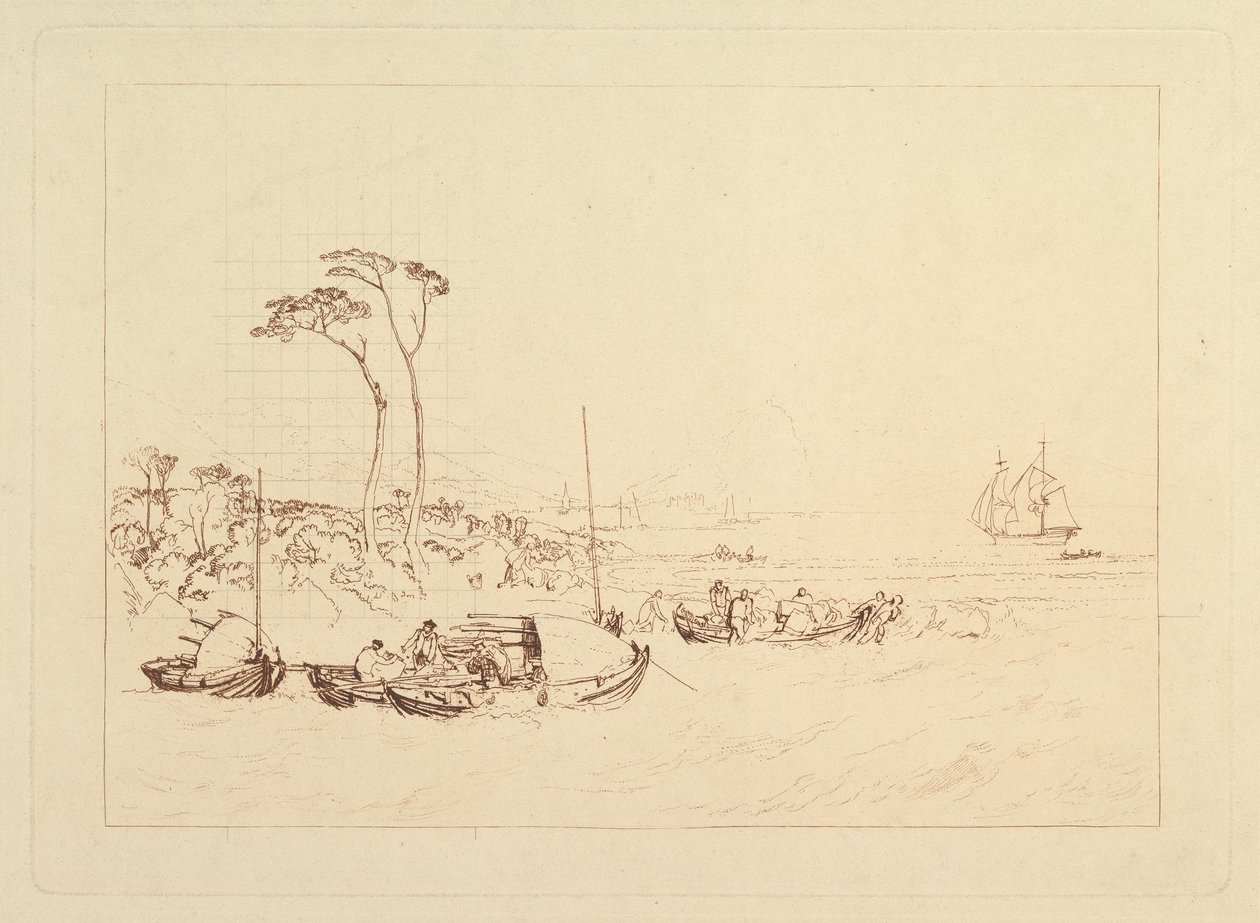 Castello e città di Inverary, Scozia, Liber Studiorum, parte XIII, 1816 da Joseph Mallord William Turner