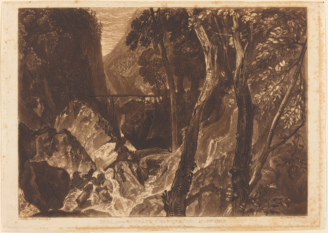 Mulino vicino alla Grande Certosa da Joseph Mallord William Turner
