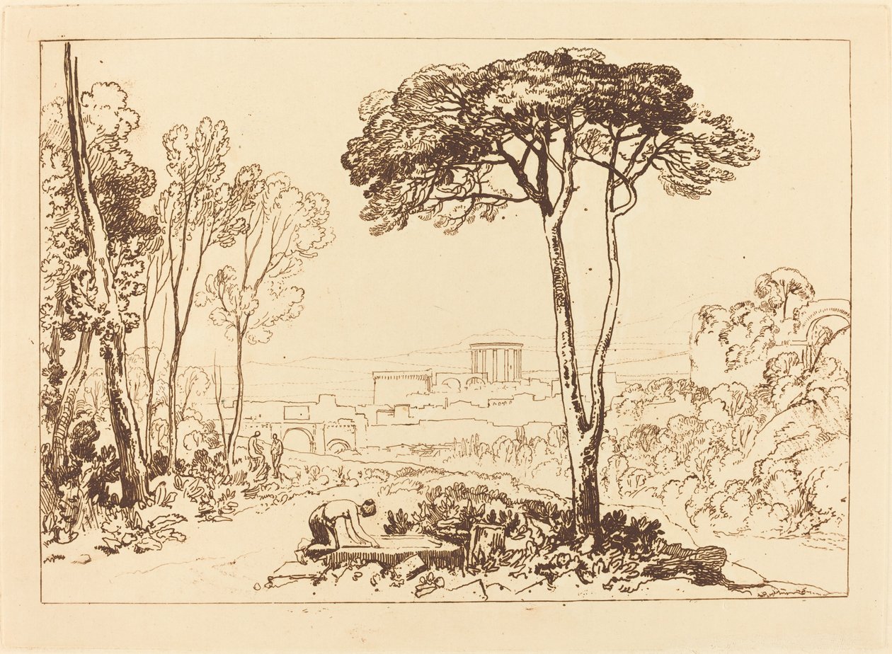 Scena nella Campagna, pubblicato 1812 da Joseph Mallord William Turner