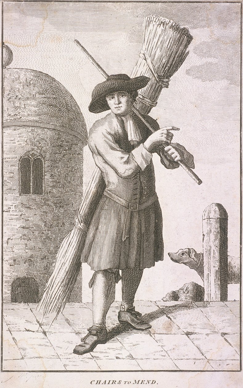 Sedie da Riparare, Grida di Londra, c1750 da JM