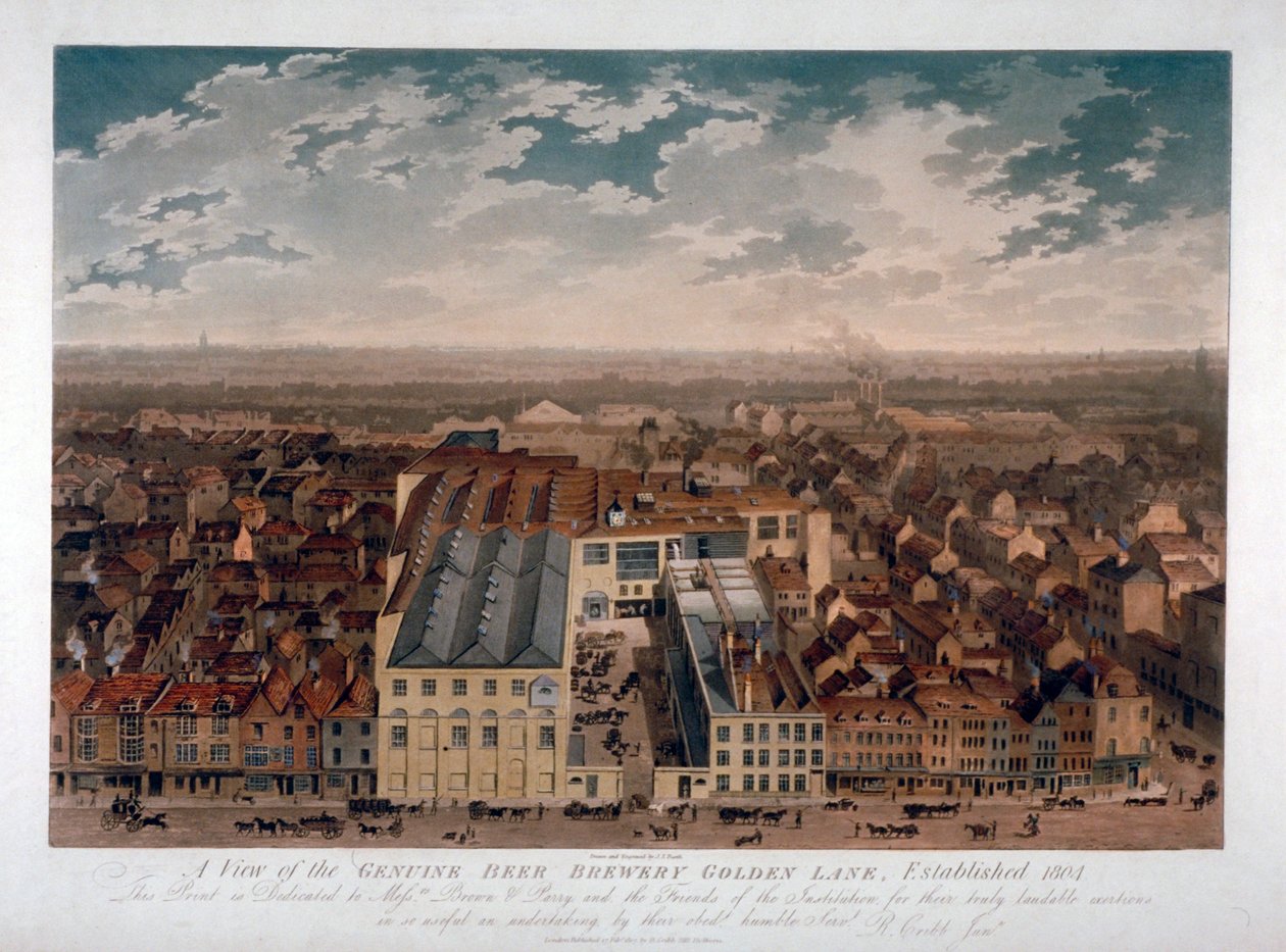La Birreria Genuine, Golden Lane, Londra, 1807 da JS Barth