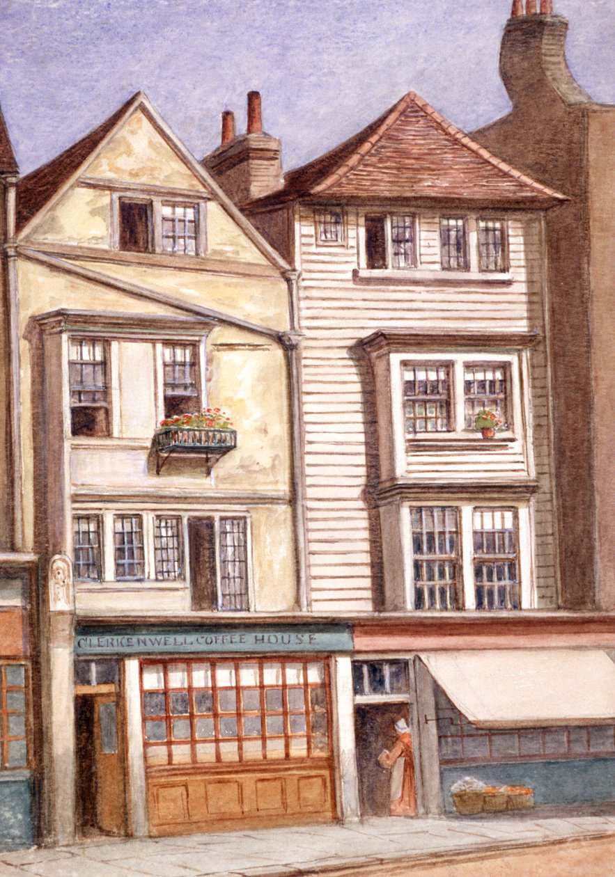 Caffetteria di Clerkenwell, Clerkenwell Green, Finsbury, Londra da JT Wilson