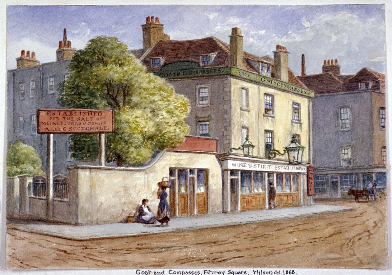 Old Goat and Compasses Inn, Marylebone Road, Londra da JT Wilson