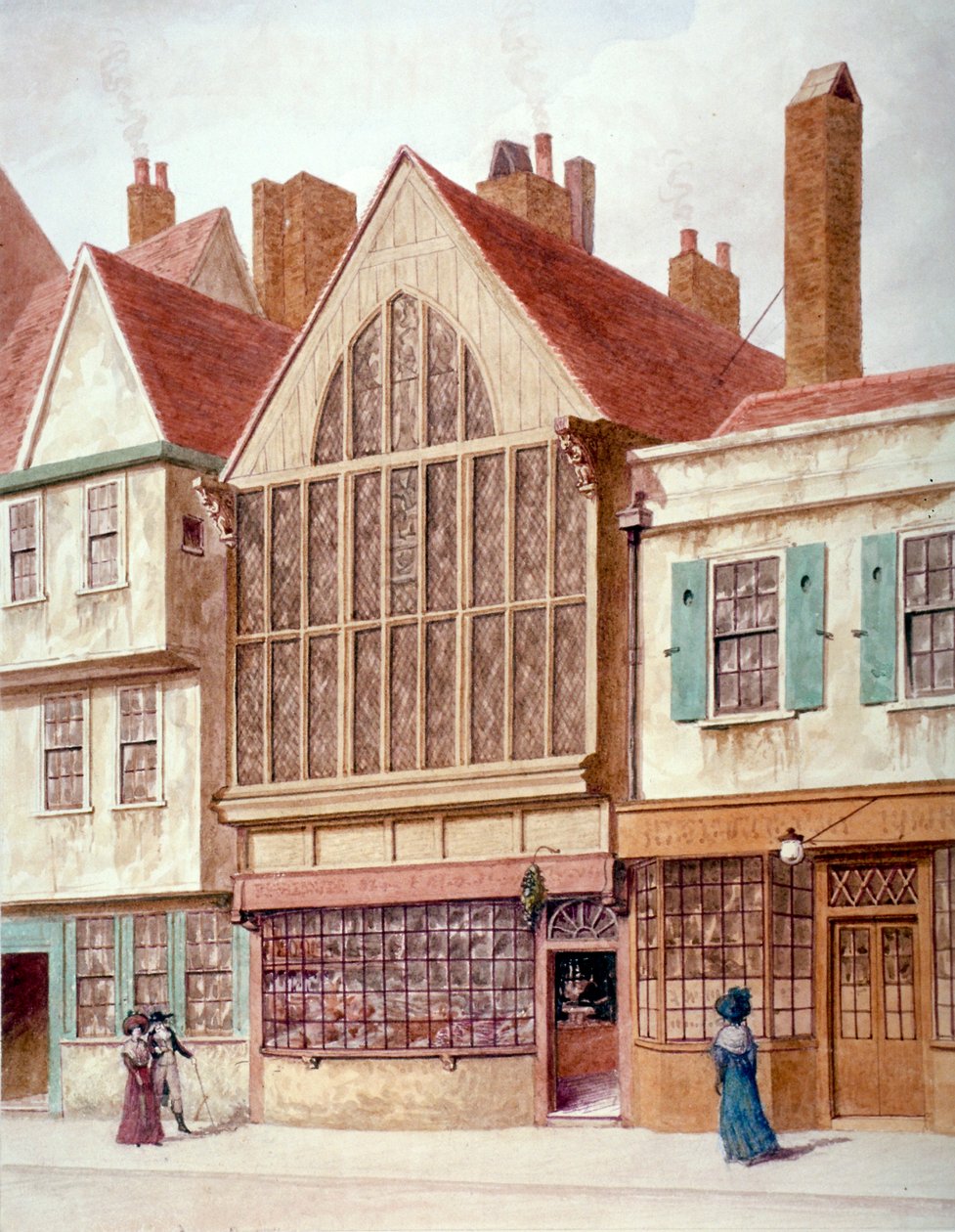 Vista di Trinity Hall, Aldersgate Street, Città di Londra, 1780 da JT Wilson