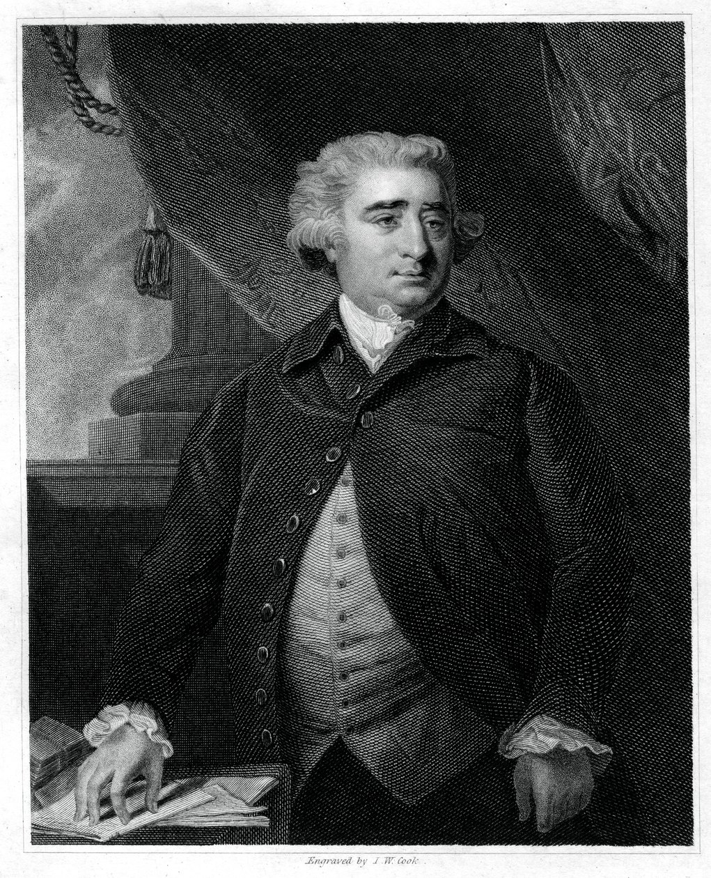 Charles James Fox, politico Whig britannico, 1833 da J.W. Cook