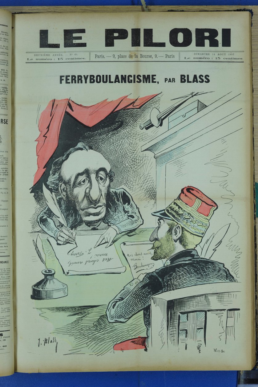 Copertina di "Le Pilori", Satirique en Couleurs da J. (1847 1892) Blass