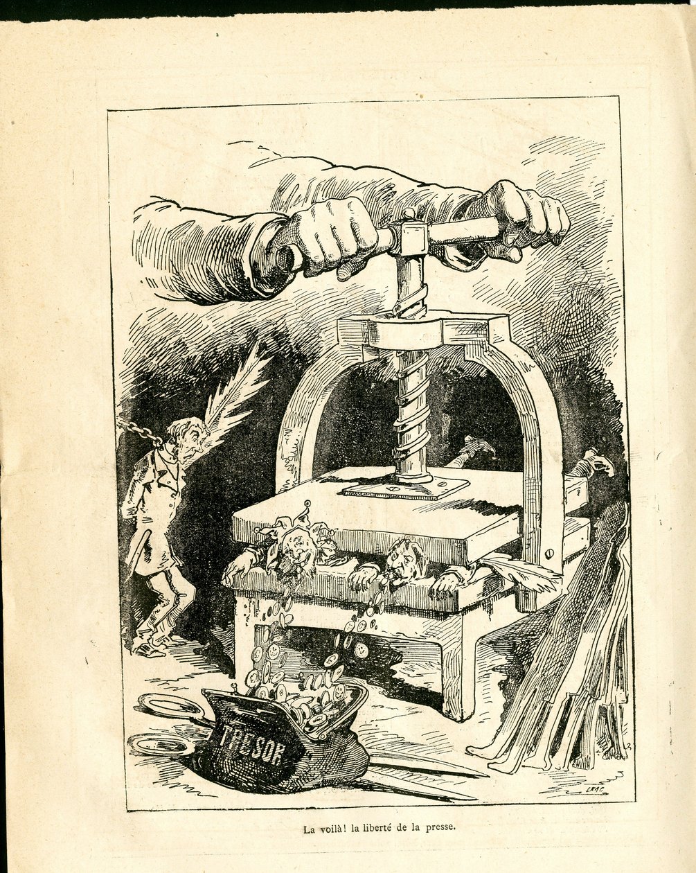 Le Triboulet, Satirico in N & B da J. (1847 1892) Blass