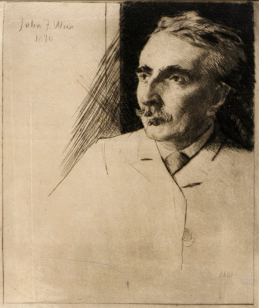 Ritratto di John F. Weir da J. Alden Weir