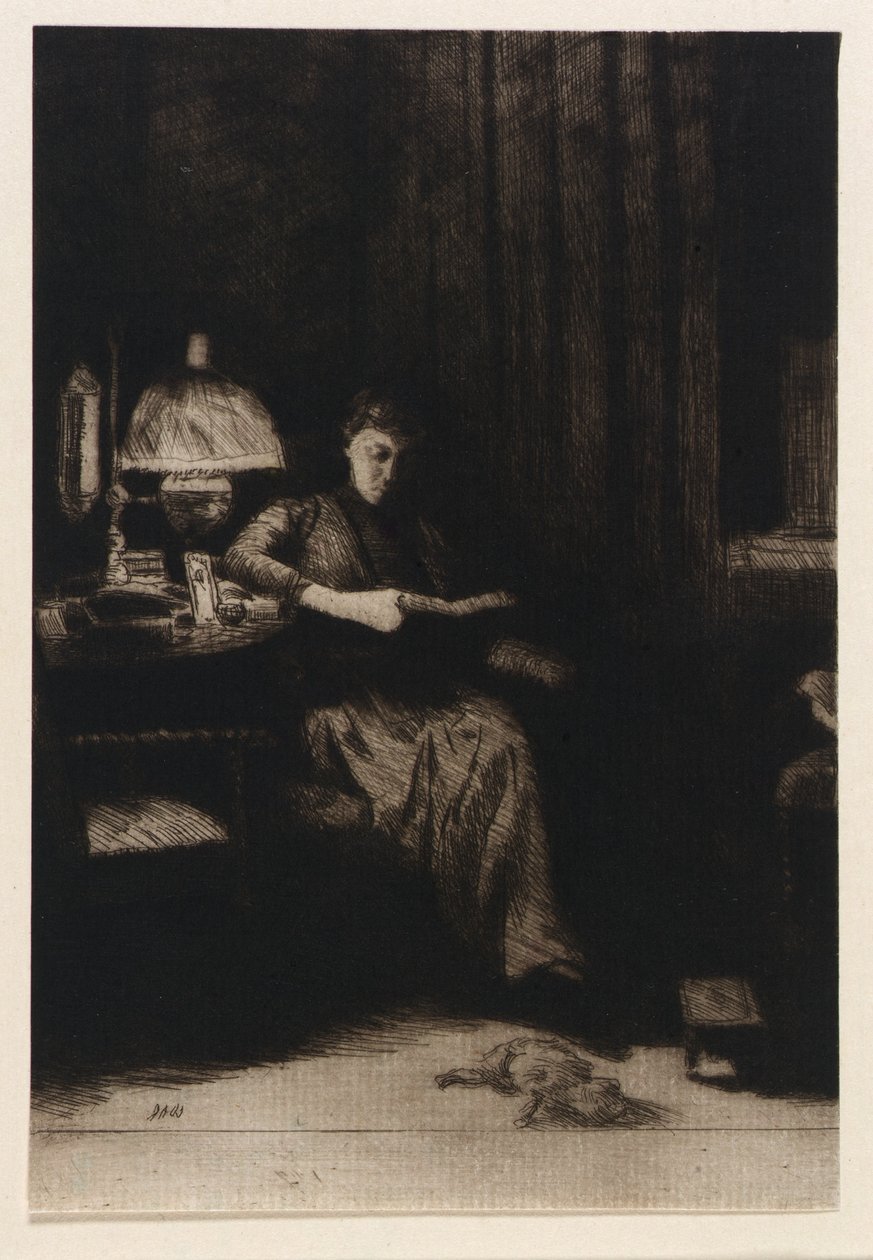 La lampada della sera da J. Alden Weir