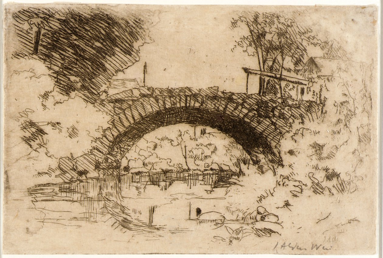 Il ponte di pietra da J. Alden Weir