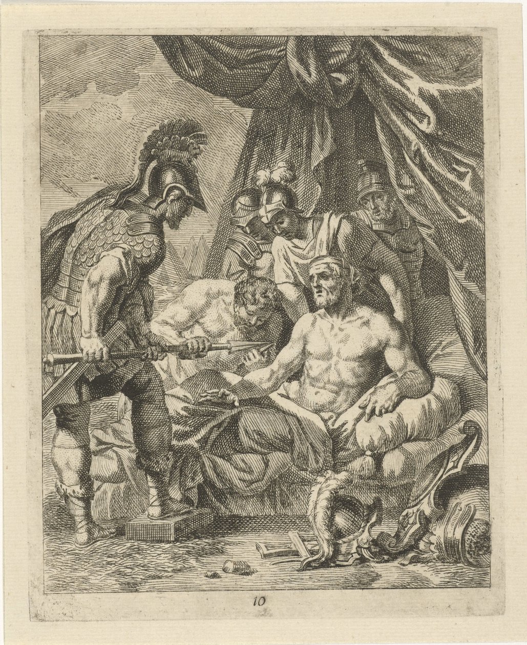 Achille cura Telefo (serie: Scene della vita di Achille) da J. Alexander Janssens