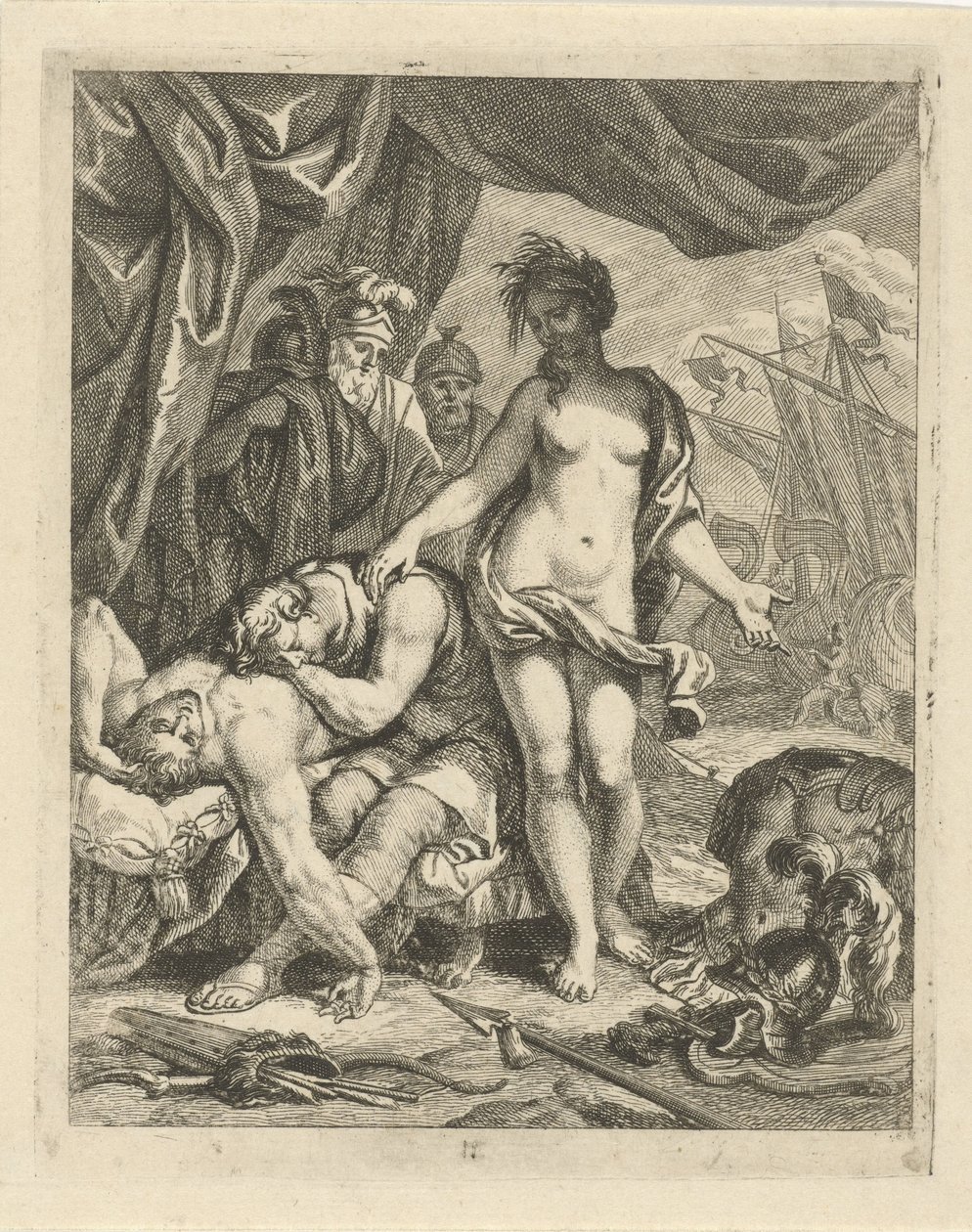 Achille piange la morte di Patroclo da J. Alexander Janssens
