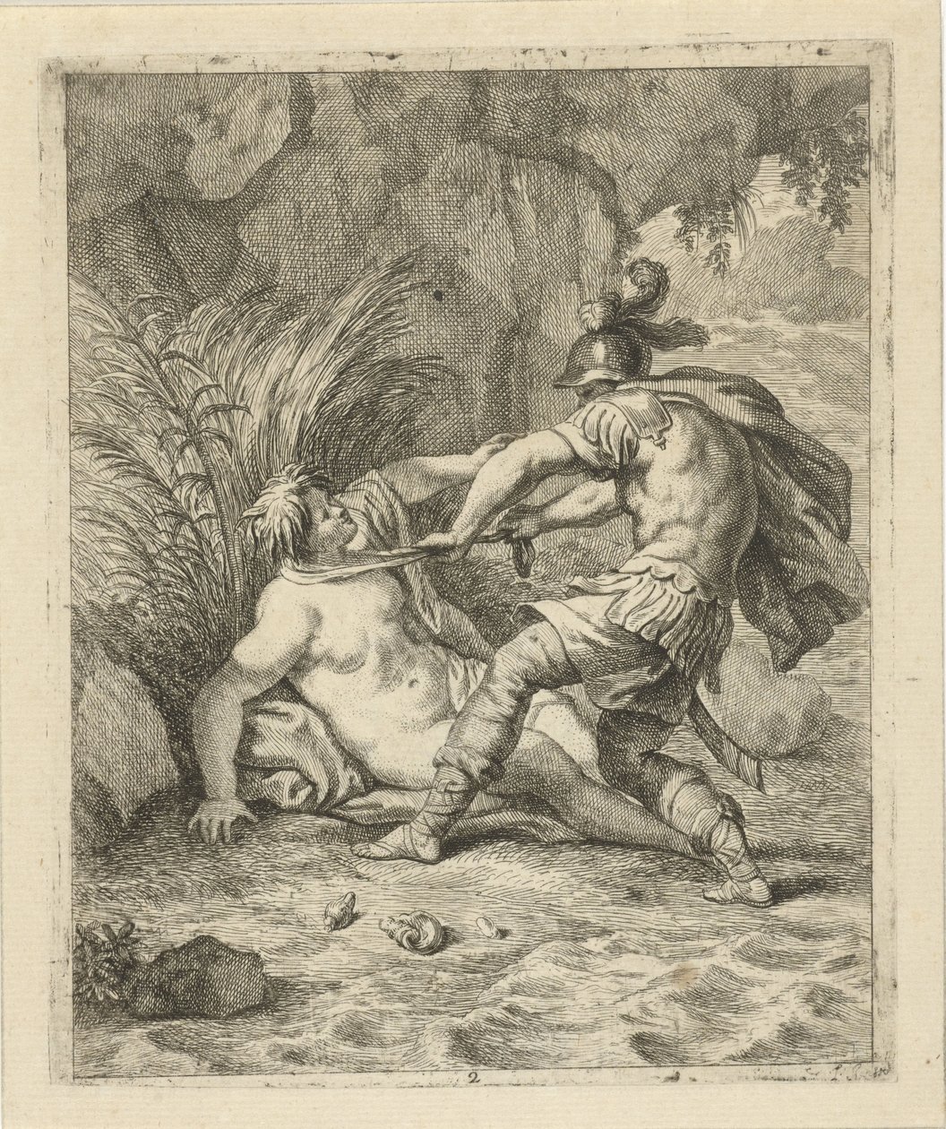 Peleo cattura Teti (Scène della vita di Achille) da J. Alexander Janssens