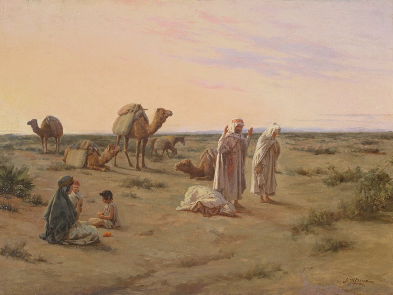 Pregare nel deserto da J. Alsina