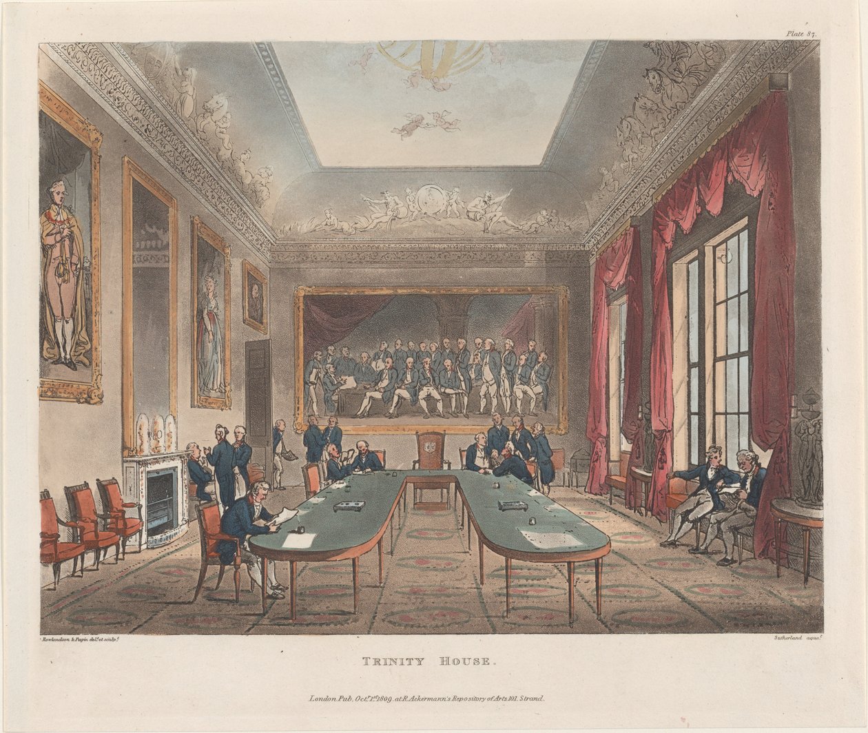 Trinity House, 1 ottobre 1809 da J. Bluck