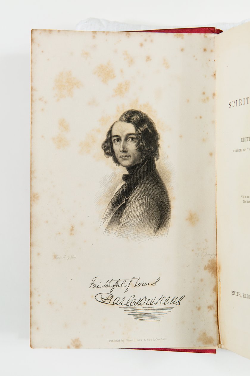 Incisione di Charles Dickens in A New Spirit of the Age 1844 da J. C. Armytage