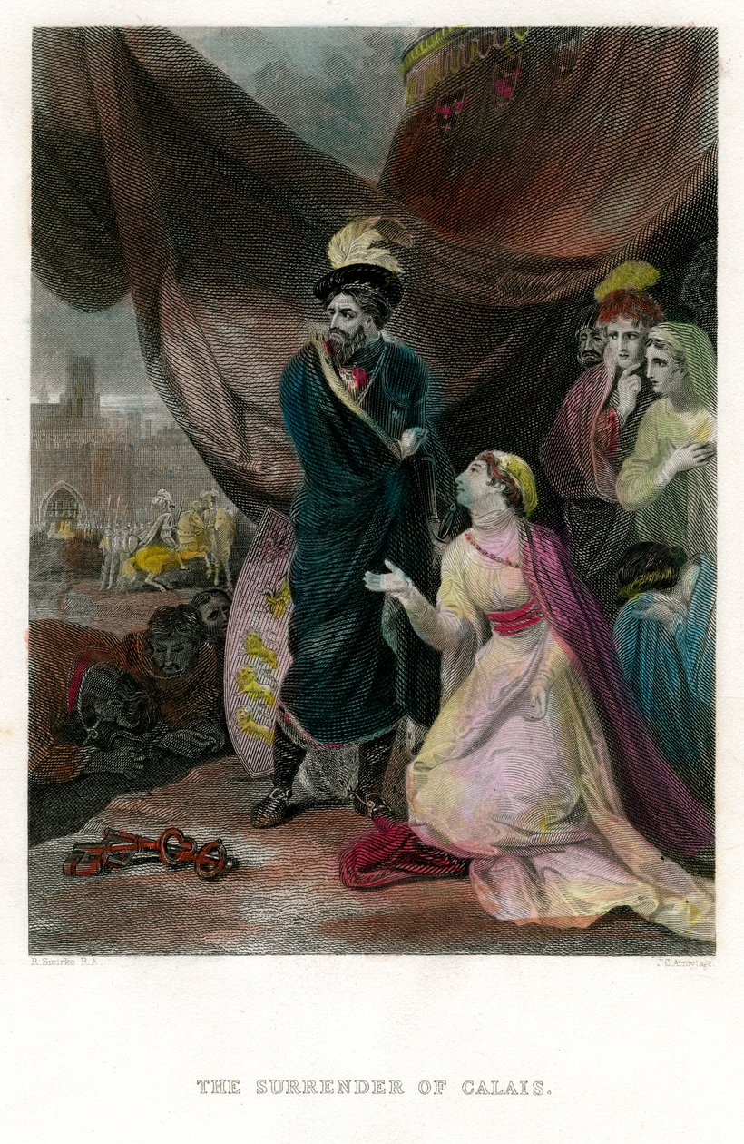 La resa di Calais, XIX secolo da J. C. Armytage