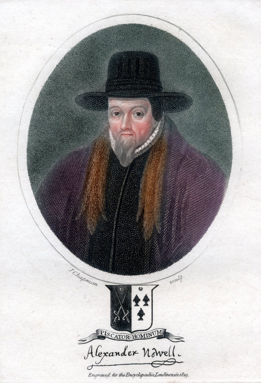 Alexander Nowell, clero e teologo inglese, 1819 da J. Chapman