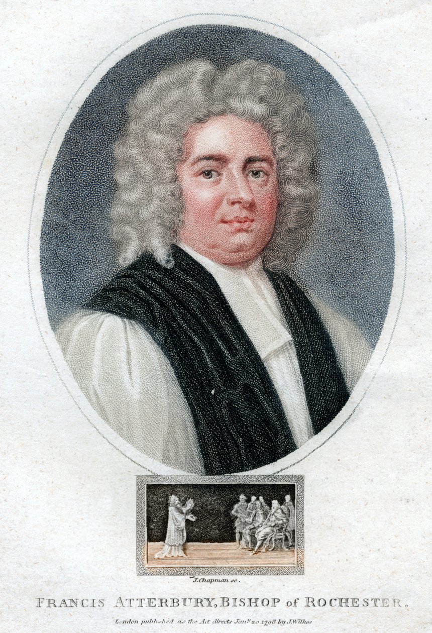 Francis Atterbury, letterato, politico e vescovo inglese, 1798 da J. Chapman