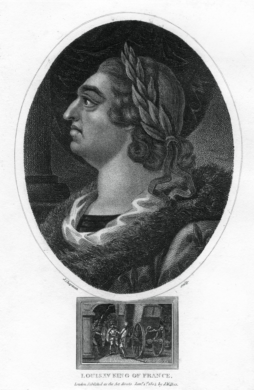 Luigi XV, Re di Francia, 1805 da J. Chapman