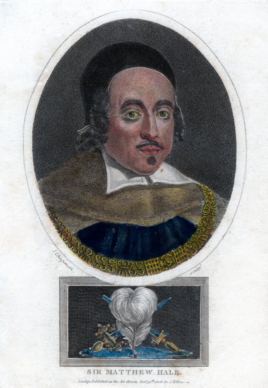 Sir Matthew Hale, XVII secolo, Lord Chief Justice d