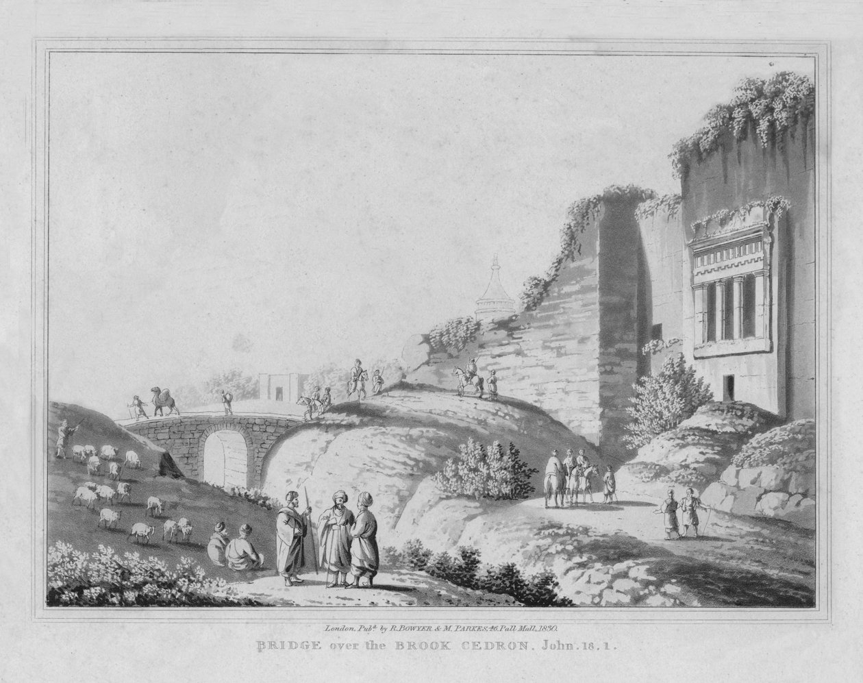 Ponte sul torrente Cedron. Giovanni, 18.1 da J. Clarke