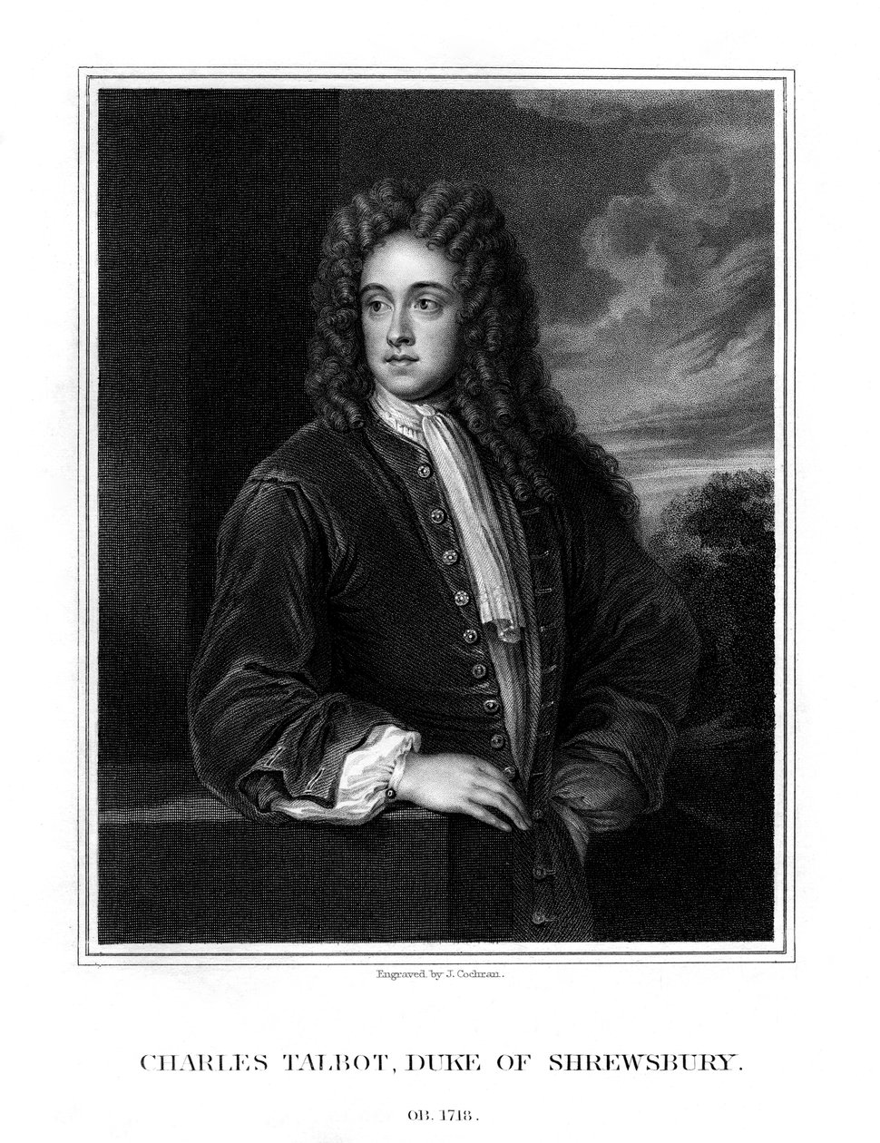 Charles Talbot, 1° Duca di Shrewsbury, politico britannico, 1831 da J. Cochran