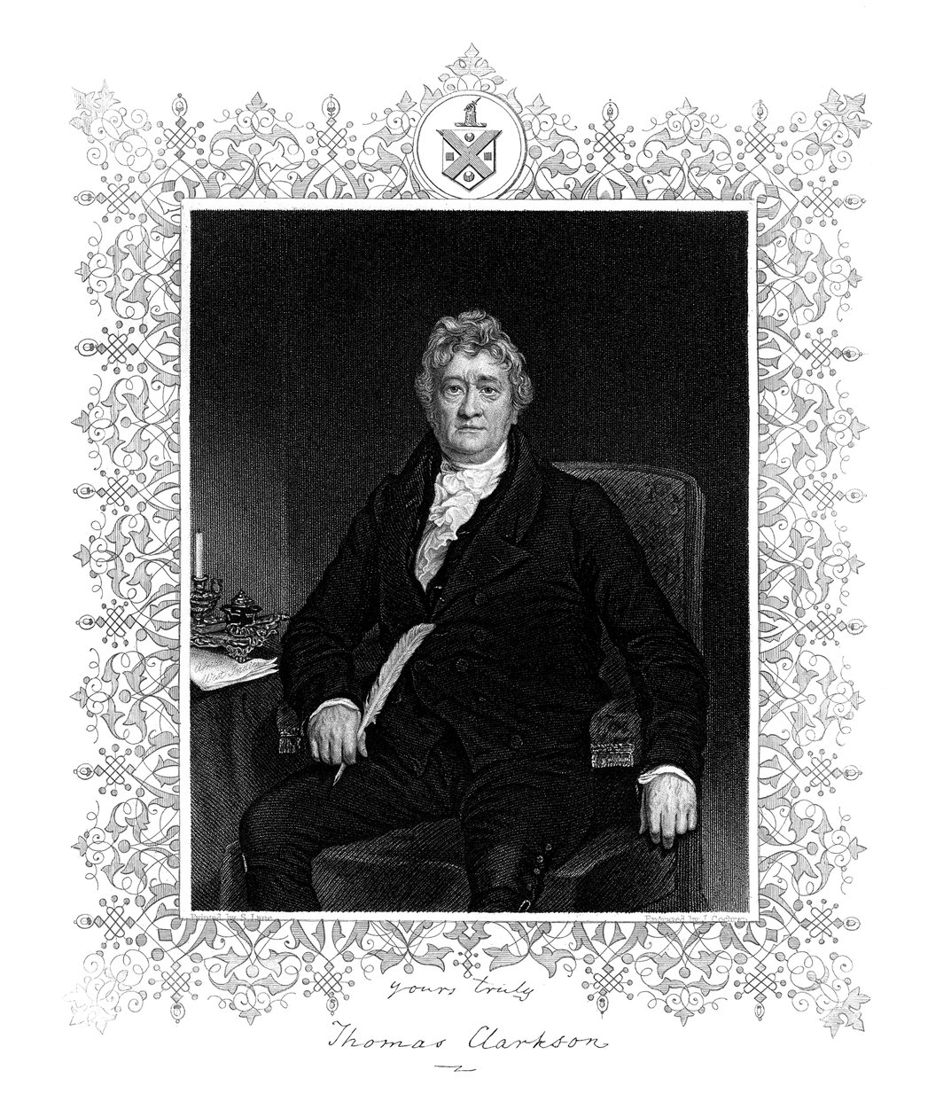 Thomas Clarkson, politico inglese e attivista contro la schiavitù, XIX secolo da J. Cochran