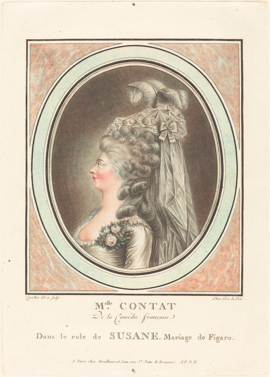 Mademoiselle Contat da J. Coutellier