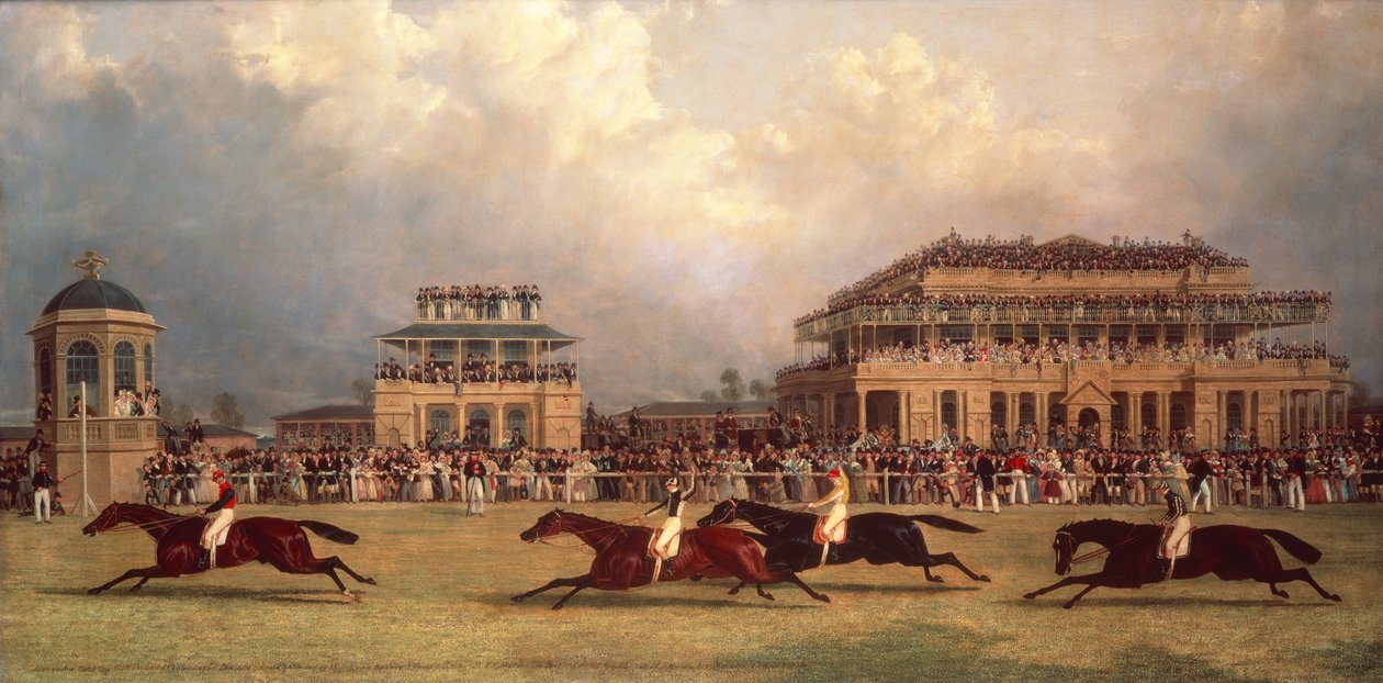 Doncaster Gold Cup del 1838 (olio su tela) da J. F. & Pollard James (1792-1867) Herring Snr.