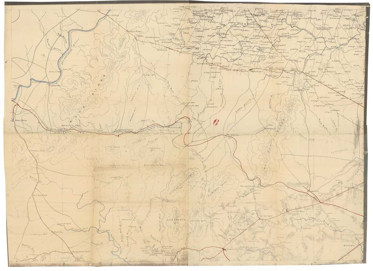 [Virginia Centrale] da J. F.; Schedler United States. Army. Corps Of Topographical Engineers; Gedney