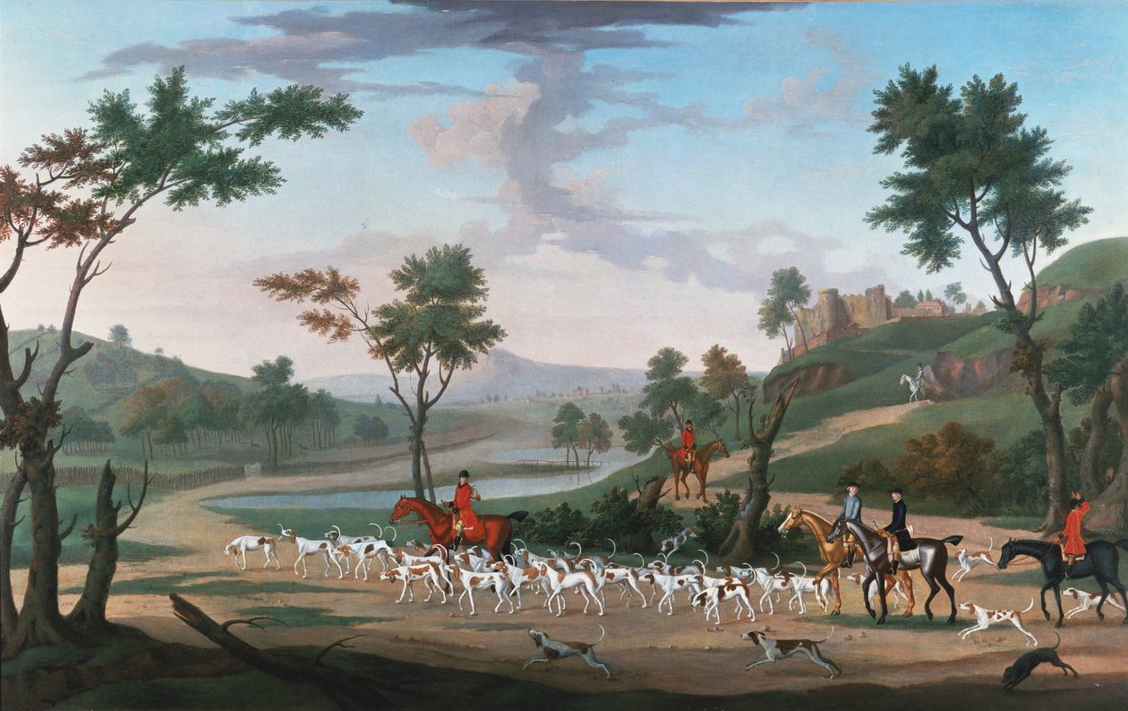 Scena di caccia al galoppo da J. Francis Sartorius