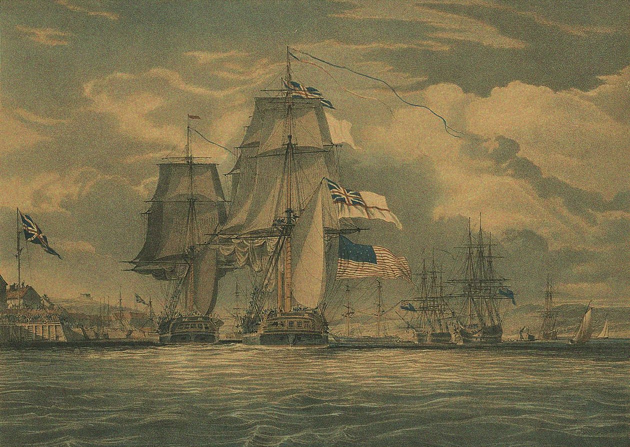 HMS Shannon cattura USS Chesapeake, 1 giugno 1813 da J. G. C. Schetly
