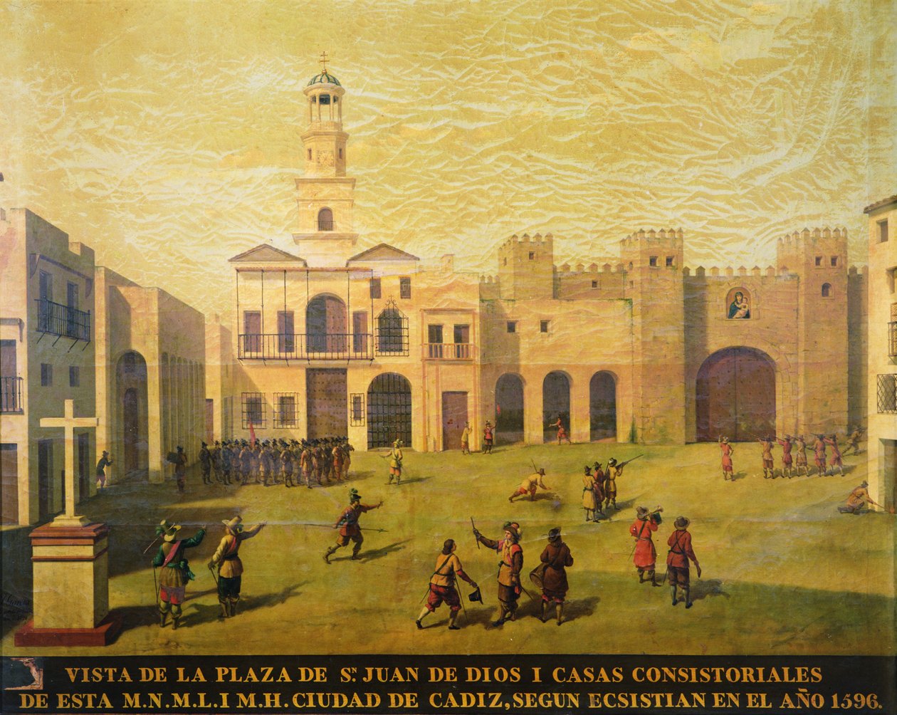 Plaza de San Juan de Dios nel 1596 da J. Garcia