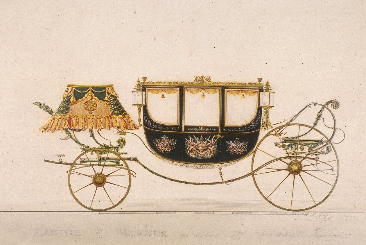 Carro civico del sindaco William Hunter, 1851 da J Gilfoy