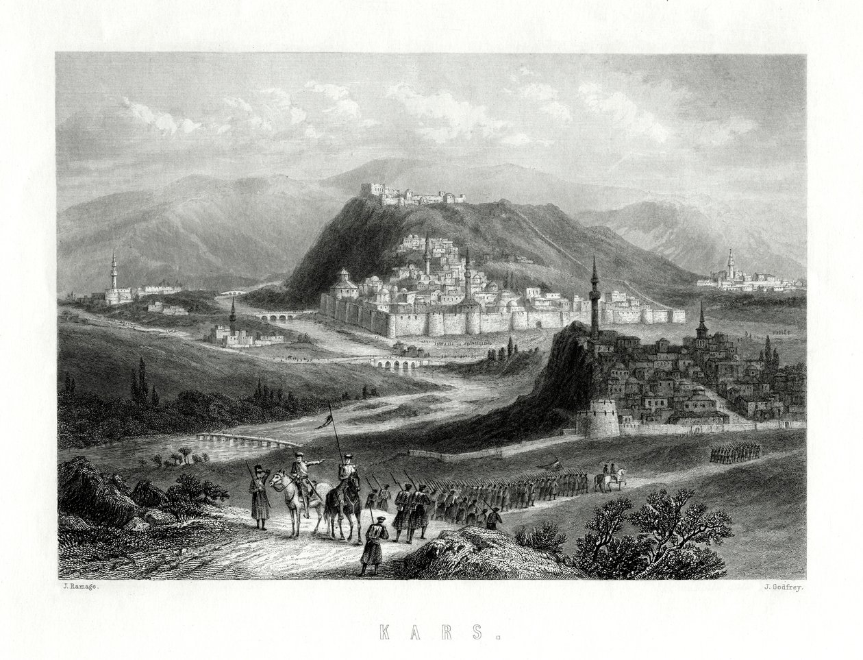 Kars, Turchia, XIX secolo da J. Godfrey