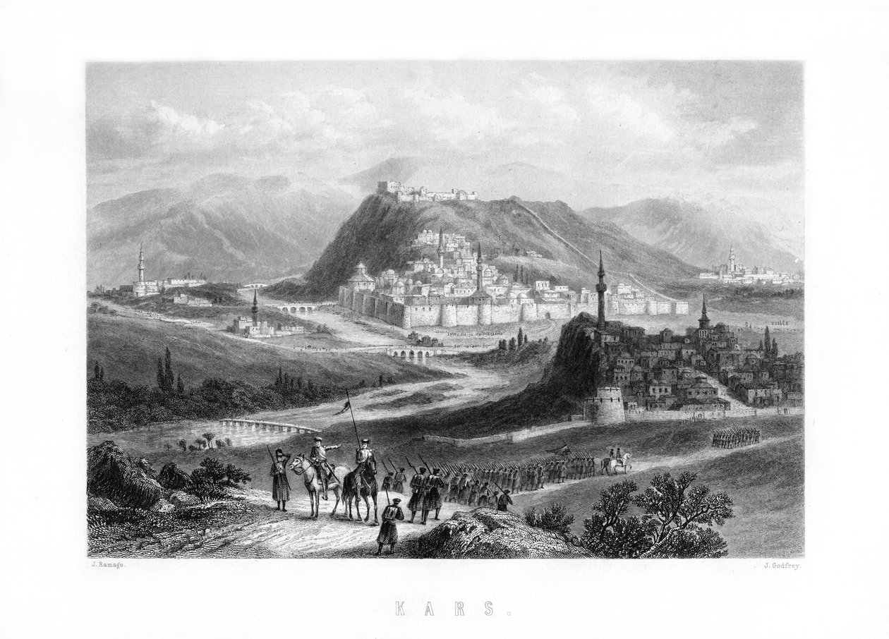 Kars, una città nel nord-est della Turchia, 1893 da J. Godfrey