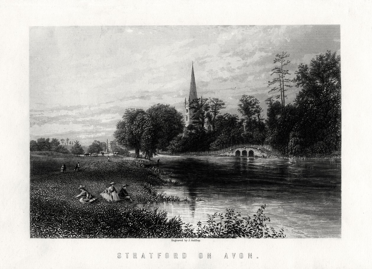 Stratford on Avon, Inghilterra, 1883 da J. Godfrey