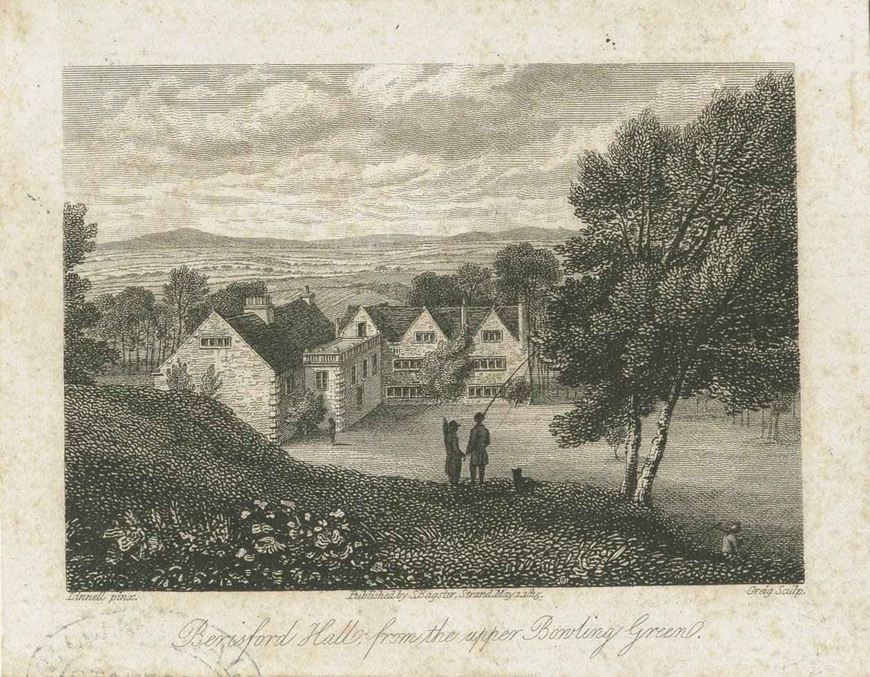 Dovedale - Beresford Hall: incisione in acciaio, nd [1815] da J. Greig