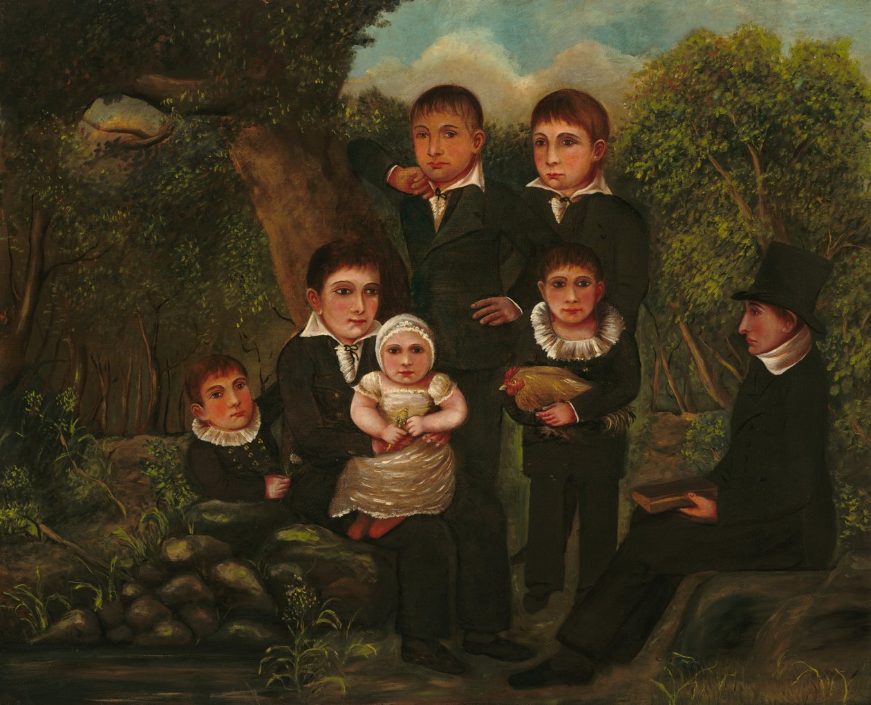 Abraham Clark e i suoi figli da J. H.