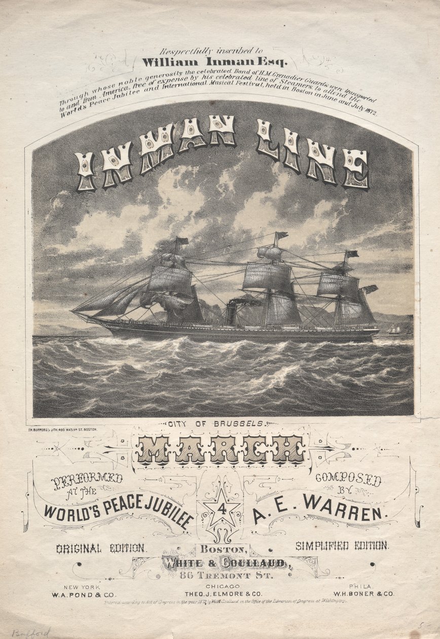 Marcia della Linea Inman, 1872 da J. H. Bufford