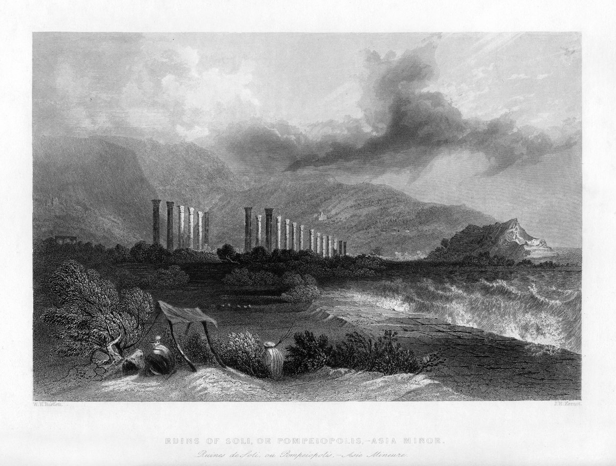Le rovine di Soli, o Pompeiopoli, Turchia da J. H. Kernot