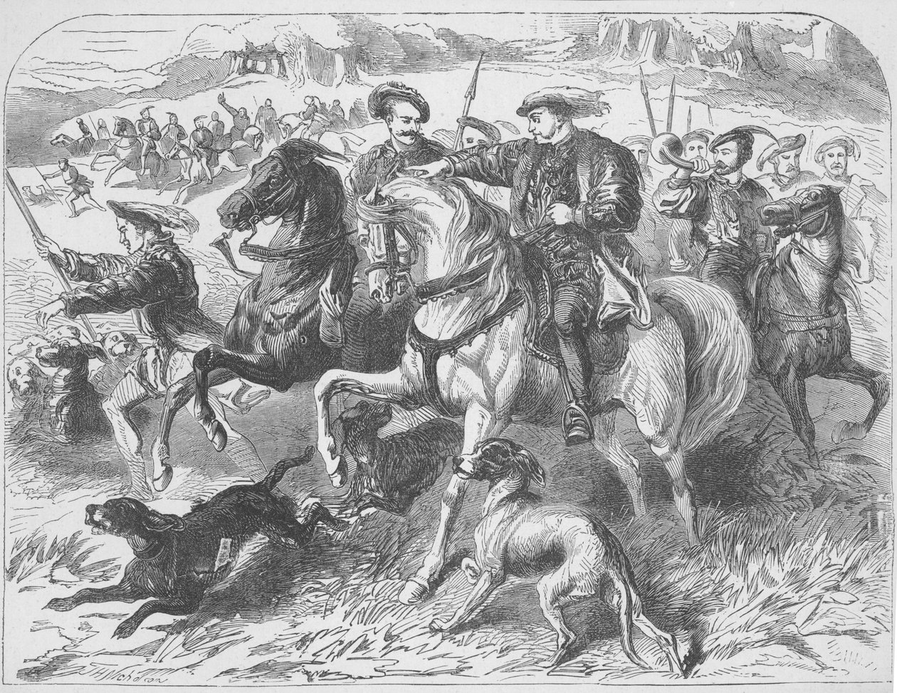 Enrico VIII alla caccia reale nella foresta di Epping, la mattina dell