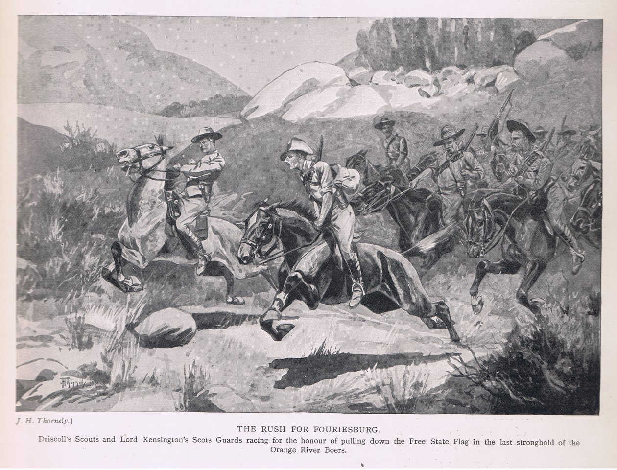 La corsa per Fouriesburg da J. H. Thornely