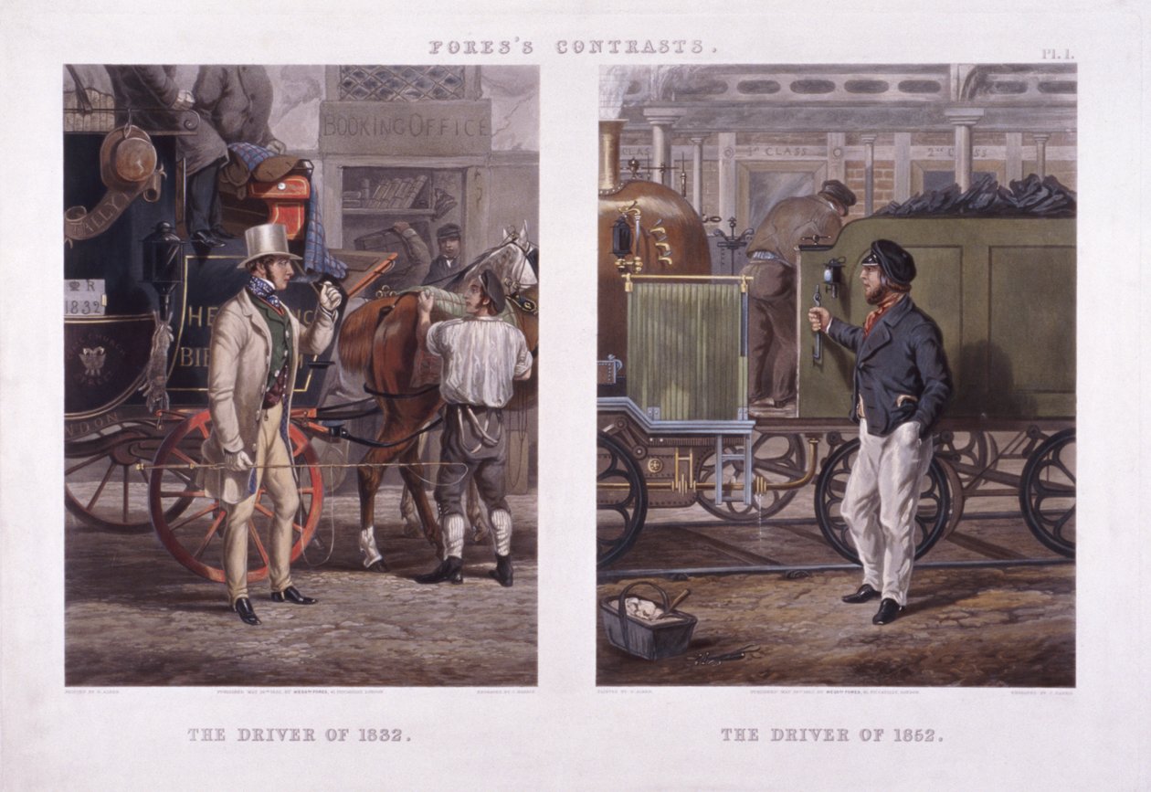 Il conducente del 1832 e il conducente del 1852 da J Harris